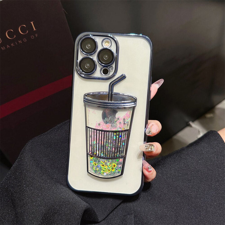 Norvo | Glitter Star Drink Cup iPhone Cover