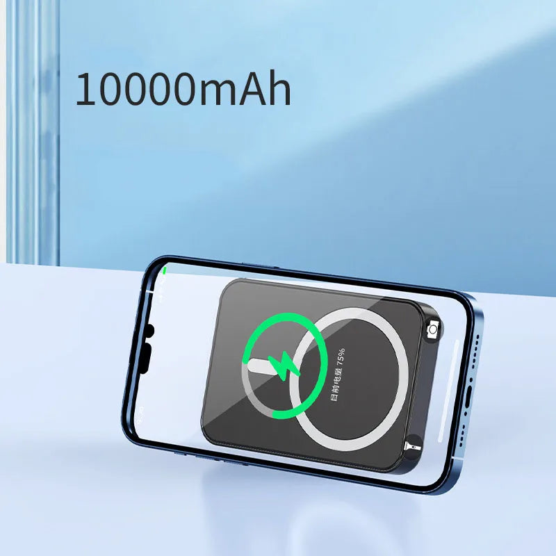 Norvo | Magnetisk Trådløs Power Bank med Stativ