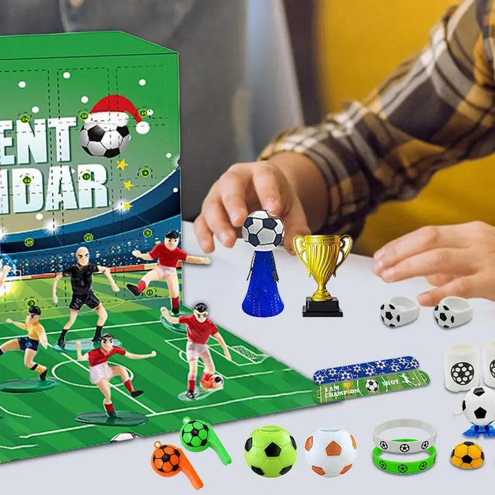 Norvo | MatchBox – Adventskalender for gutter og jenter med stadionbygge-sett