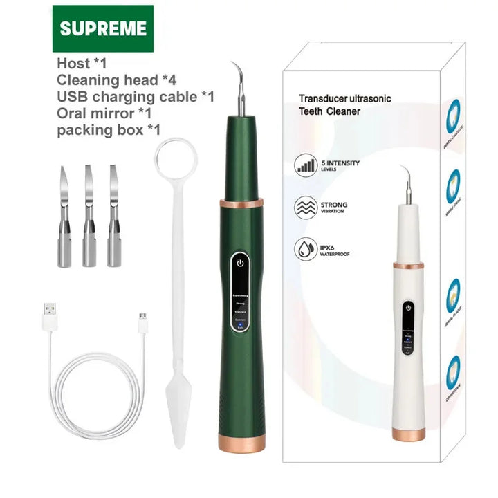 Norvo | DentoraSonic | Ultralyd tannpleieapparat for hunder og katter | 5-nivå tannsteinfjerner | USB-lading