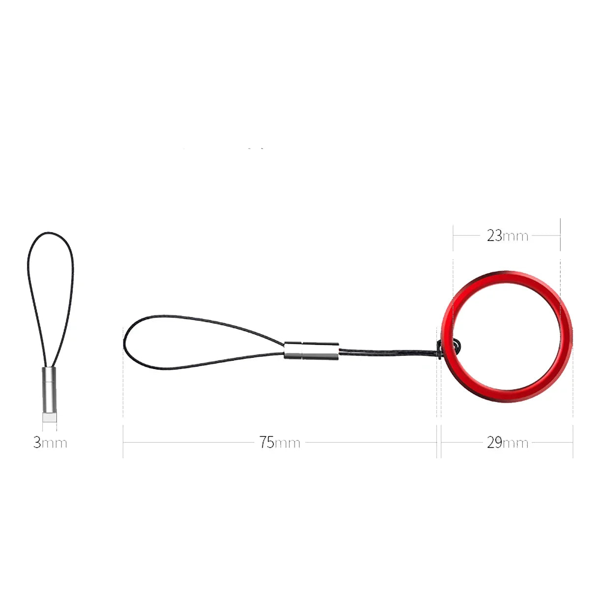 Norvo | Håndleddsreim Hånd Lanyard Charms: Mobiltelefon, Kamera, Nøkkel Snor Kjede - Søt Lanyard Nøkkelring for Oppheng