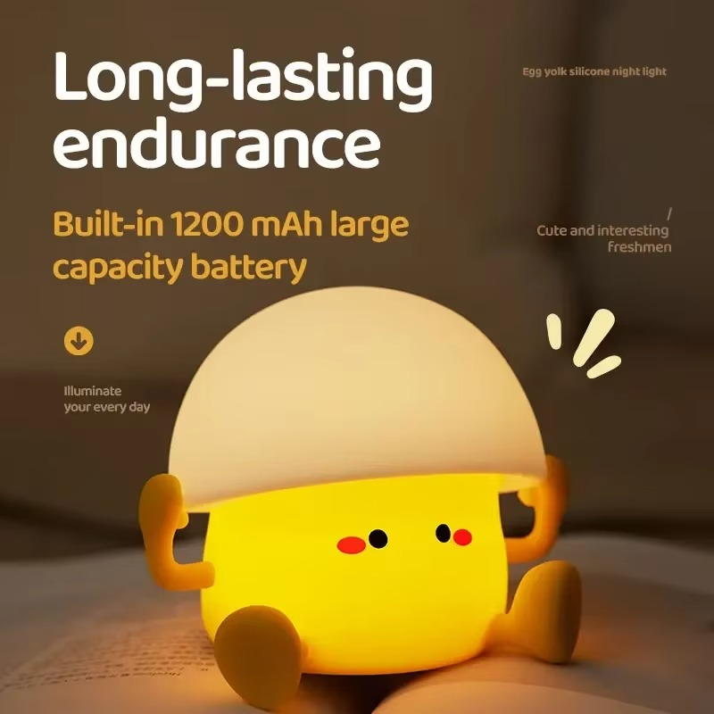 Norvo | Sjarmerende sopp & eggeplomme LED nattlys