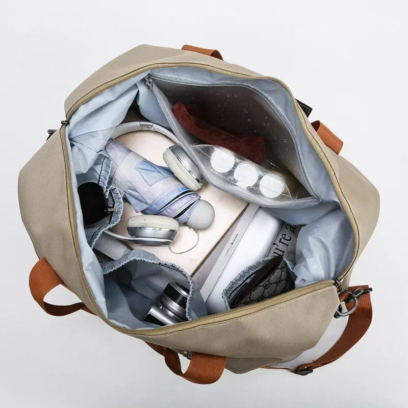 Norvo | VOLARIS Trenings Reiseveske | Stor Kapasitet | Tørr-Våt Separasjon | Hånd- og Skulderveske for Kvinner