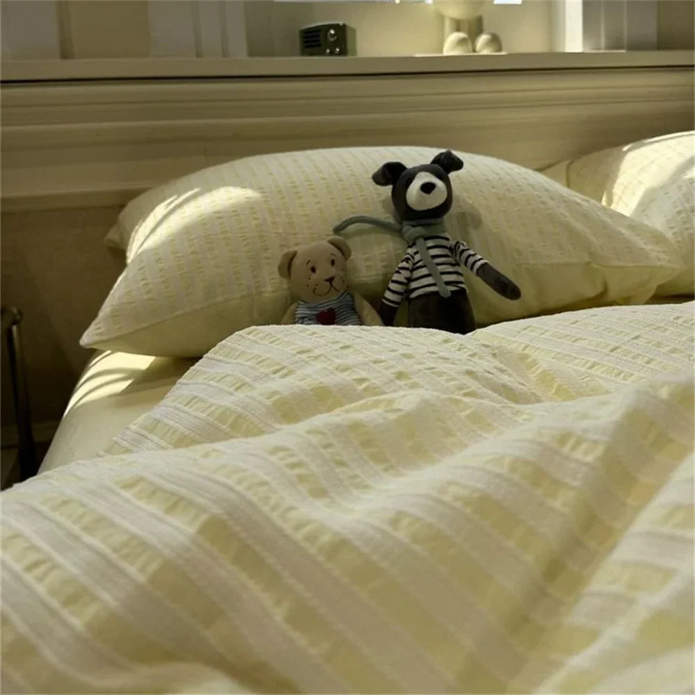 Norvo | Minimalistisk Stripete Sengetøy Sett