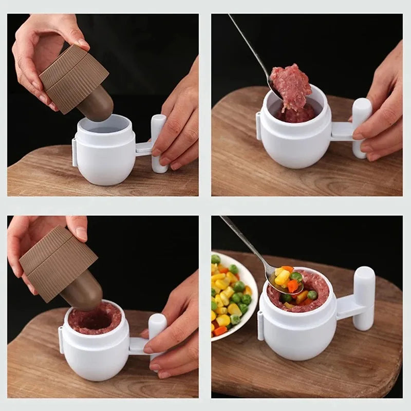 Norvo | Easy Press Non-Stick Fylte Kjøttbolle Former Mold