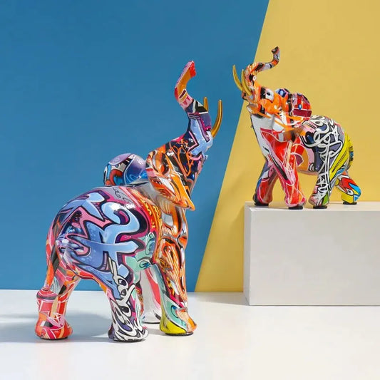Norvo Dekor Graffiti Norvo Figurer, Harpik Fargerik Stor Norvo Statue Hjem Dekor Skulptur Kunst Norvo Statuer
