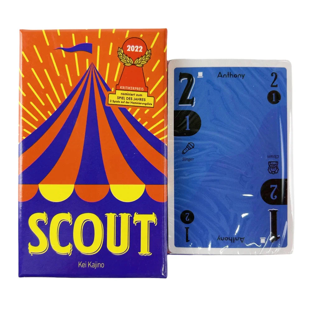 Circus Scout Kortspill for 2-5 Spillere - Morsom Pokerkortstokk for Festunderholdning