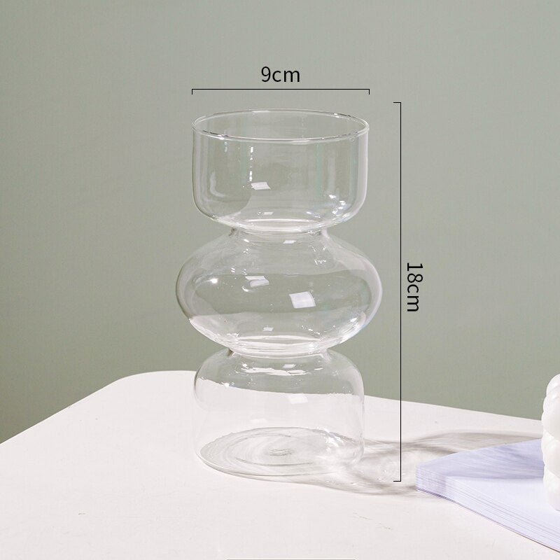 Norvo | Glass Dyre Vase - Flerfarget