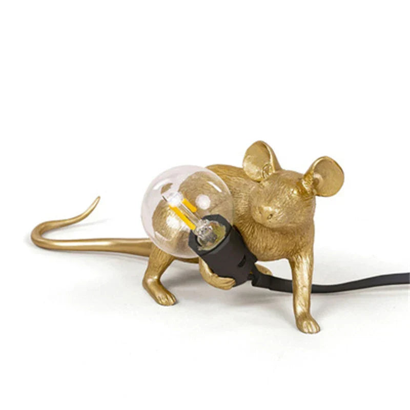 Norvo | Moderne LED Dyre Bordlamper: Har resin, Katt, og Ekorn Nattlys