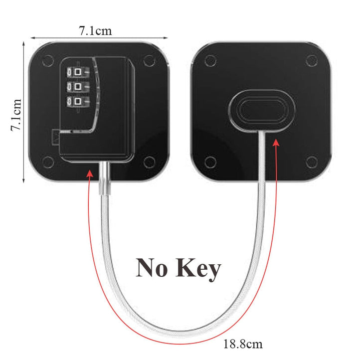 Safe Baby Secure Door Cabinet Lock | Norvo