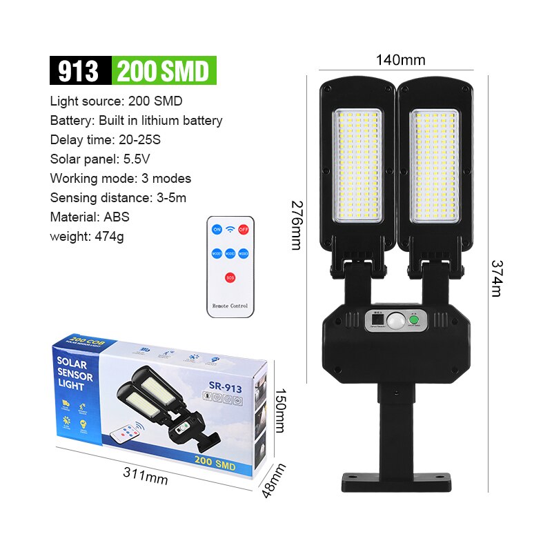 Norvo | Solcelledrevet Smart Vanntett Bevegelsessensor Lampe