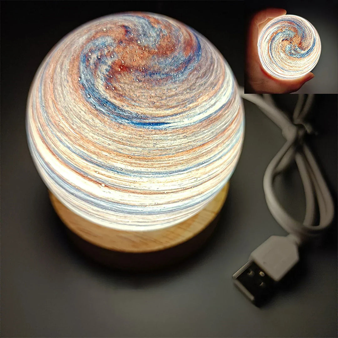 Norvo | CosmicGlow - Mini nattlamper 3D - soldekorasjon LED - galakse stemning