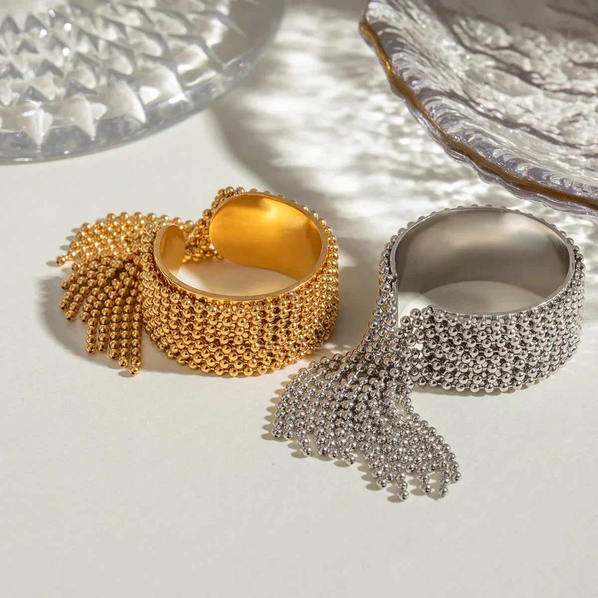 Norvo | 18K Gull Tussel Statement Justerbar Ring