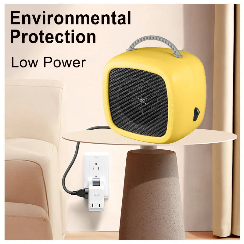 Norvo | HeatEase | Mini Bordvarmer | Bærbar PTC Keramisk Varmer | 14.2×14.1×10.1 cm | Stille & Energisparende