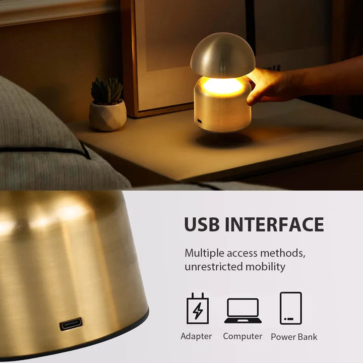 Norvo | LumoVerde LED bordlampe | Oppladbar | 3 fargetemperaturer & berøringsdimmer | 4W | 5V