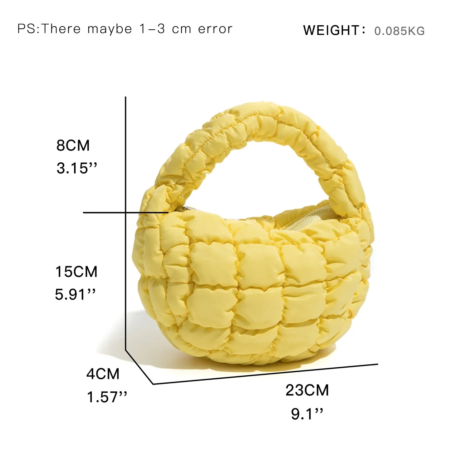 Norvo | Livlig quiltet rund mini bag