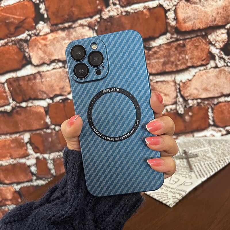 Norvo | Karbonfiber Magsafe Magnetisk iPhone Etui