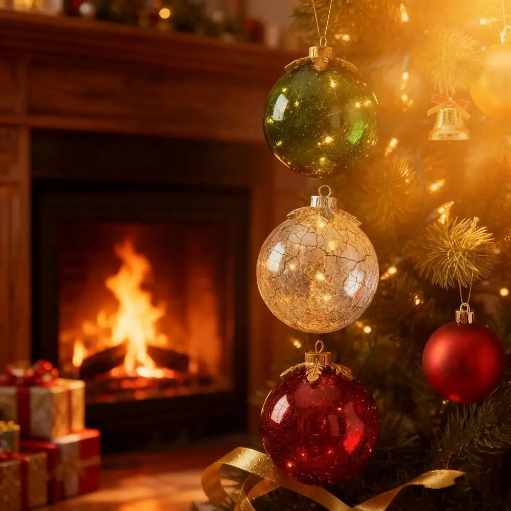 Norvo | GlowSphere LED Juleball – Varm Ambient Belysning med Timerfunksjon