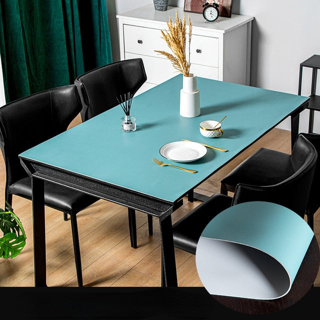 Norvo | Nordisk Minimalistisk Lær Vanntett Bordbeskytter Matte