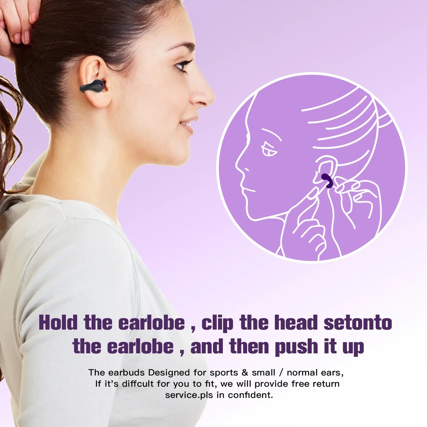 Norvo | Bone Conduction Øreklips Hodetelefoner