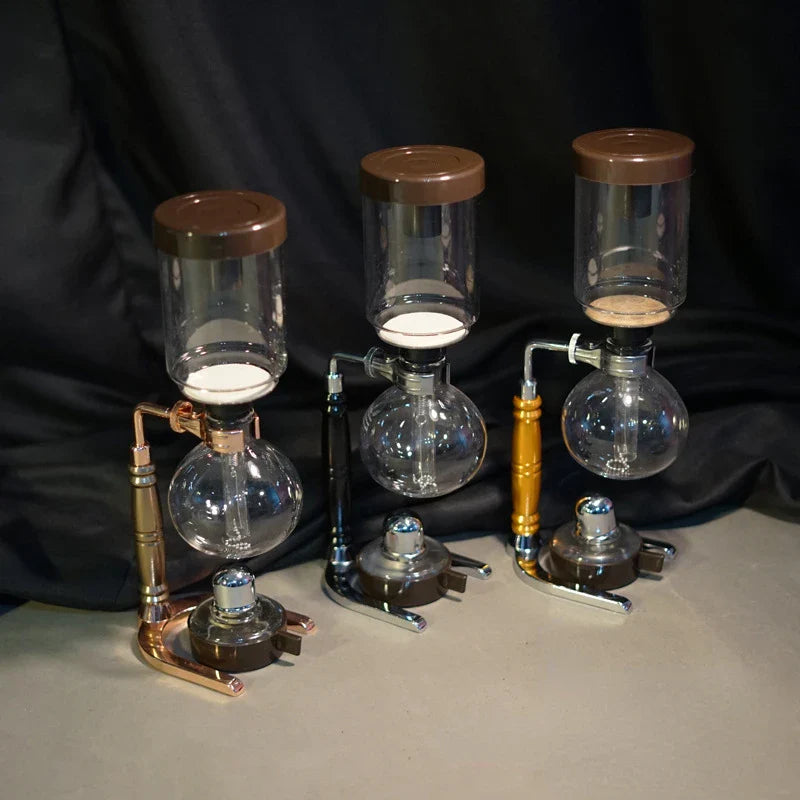 Norvo | Siphon-kaffekoker-set - 3/5 kopper Høyverdig kaffekanne, Barista-kvalitet bryggekanne, Essensielle kaffeaccessoires for kaffielskere