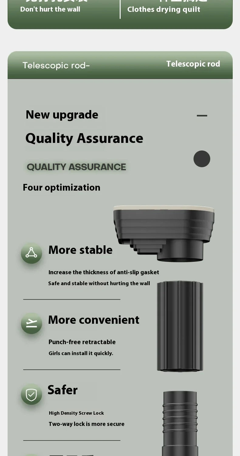 Norvo | Borrfri teleskopisk opphengsstang