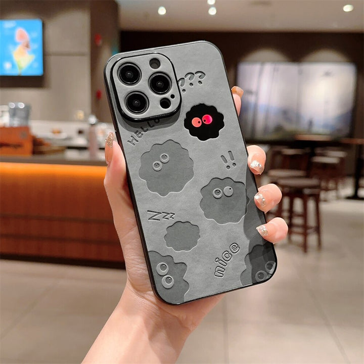Norvo | Søt Monster Støtsikker Lær iPhone Etui