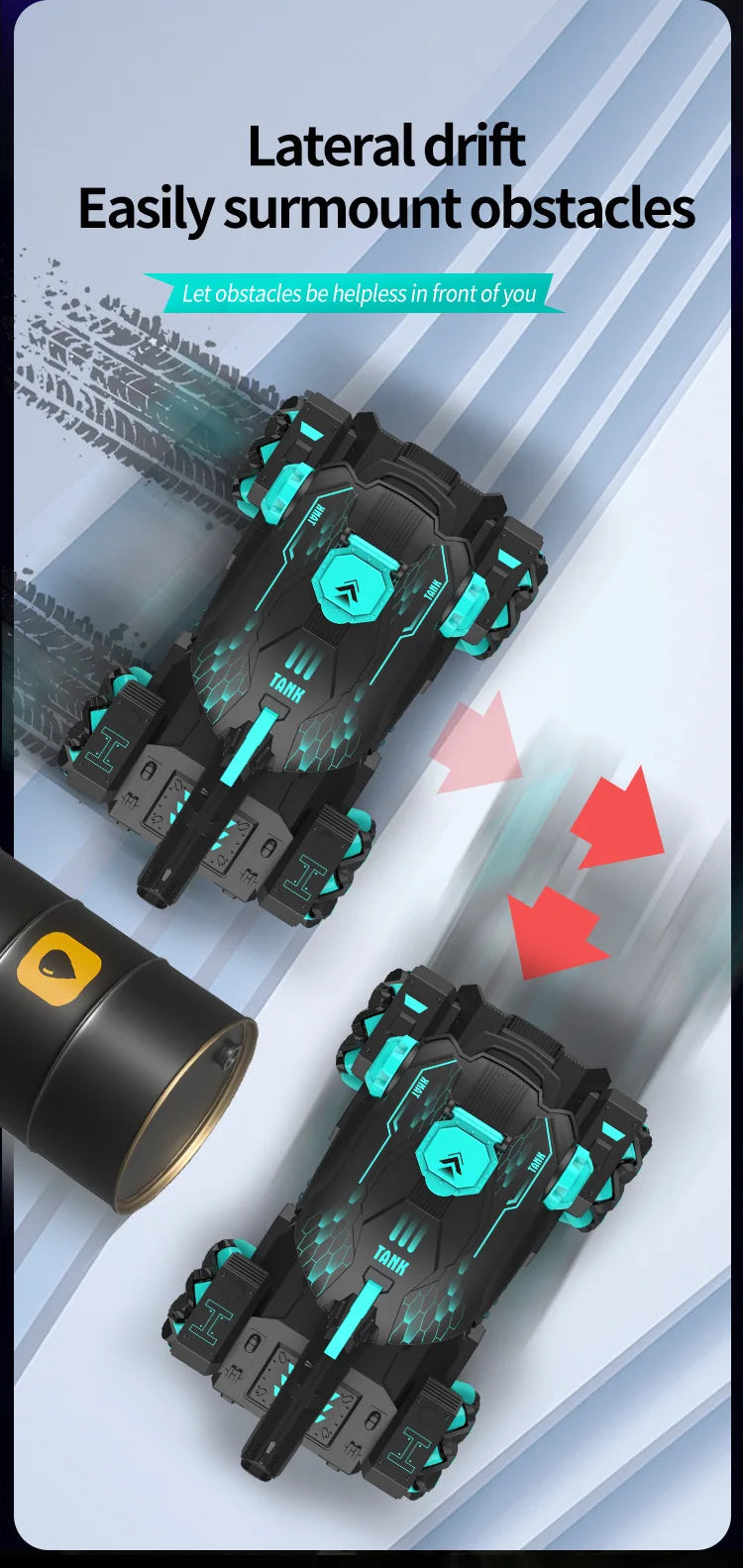 Norvo | Bevegelse- og fjernstyrt tankkjøretøylek