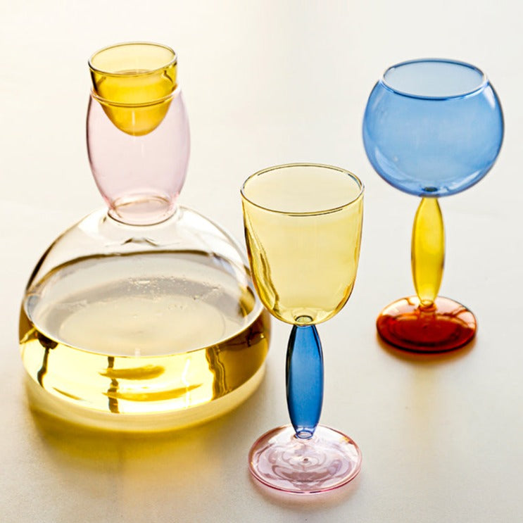 Norvo | Borosilicate 3-Farge Glass - Vin Glass
