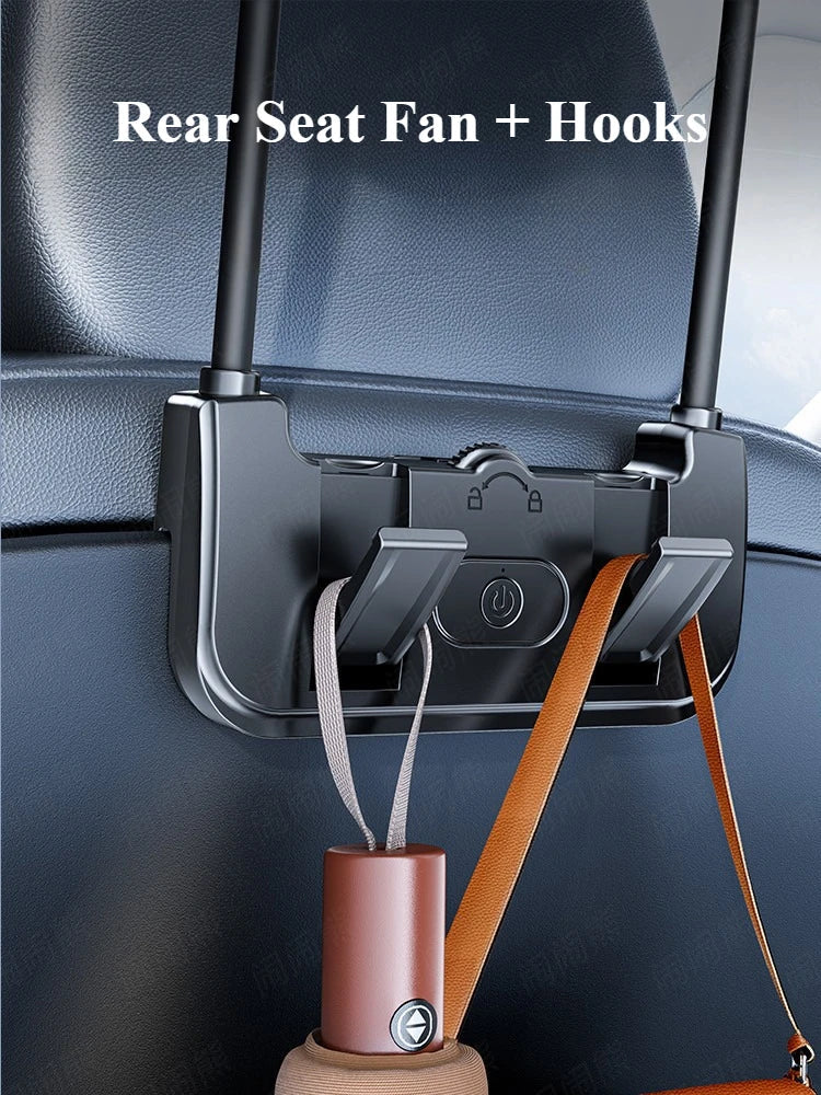 Norvo | Dual-Head Baksete Vifte – Eary – (USB-C Oppladbar)