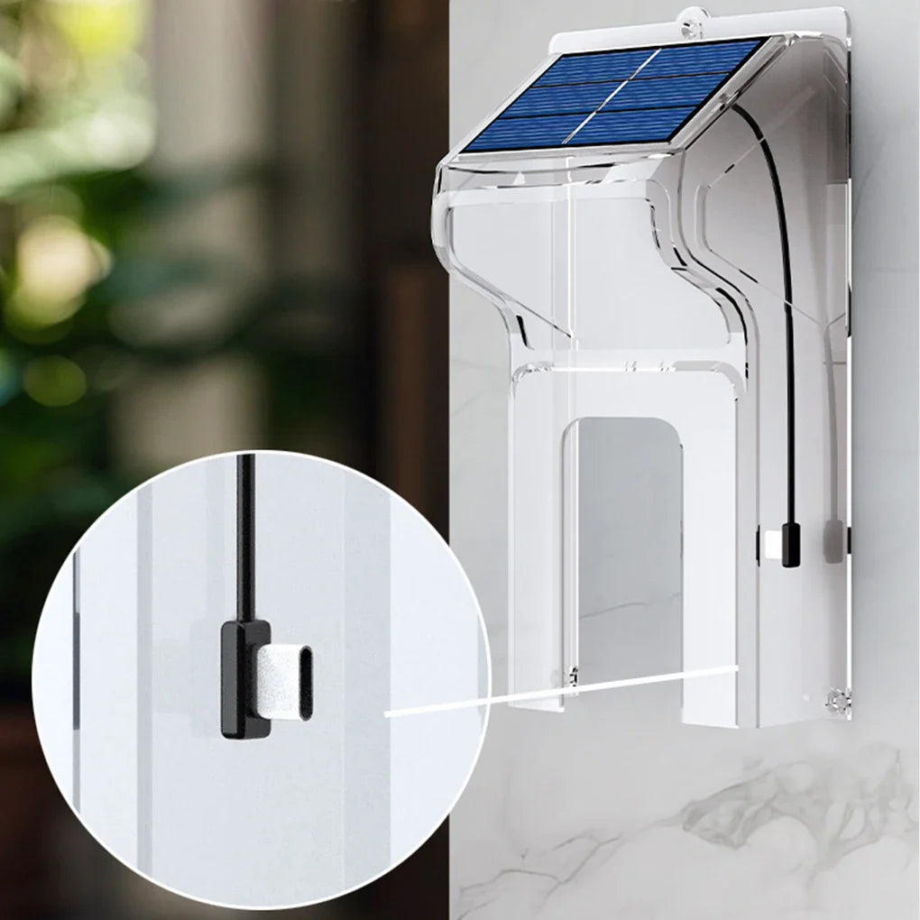 Norvo | SecuraSun DoorCam Trådløs HD Video Dørklokke med Solenergilading og Wi-Fi | IP65 Vanntett