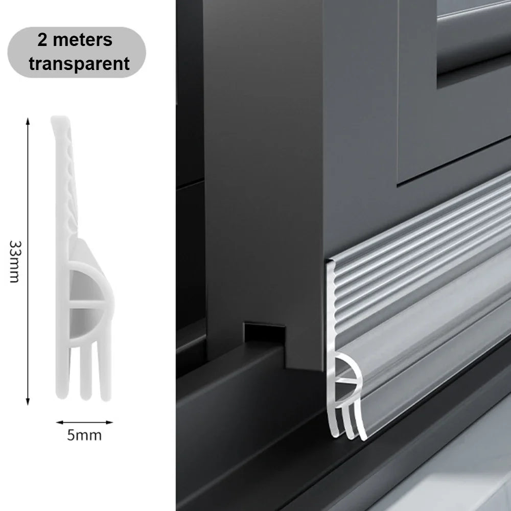 Norvo | Dørforsegling SilentSeal Pro | PVC trekk stopper uten lim | Lydisolert & energibesparende | Vaskbar & tilpassbar