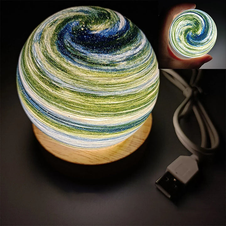 Norvo | CosmicGlow - Mini nattlamper 3D - soldekorasjon LED - galakse stemning
