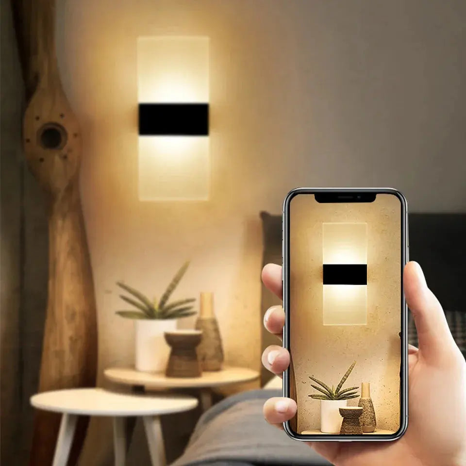 Lumière Éclatante - Berøringsløsning Vegglampe USB-oppladbar