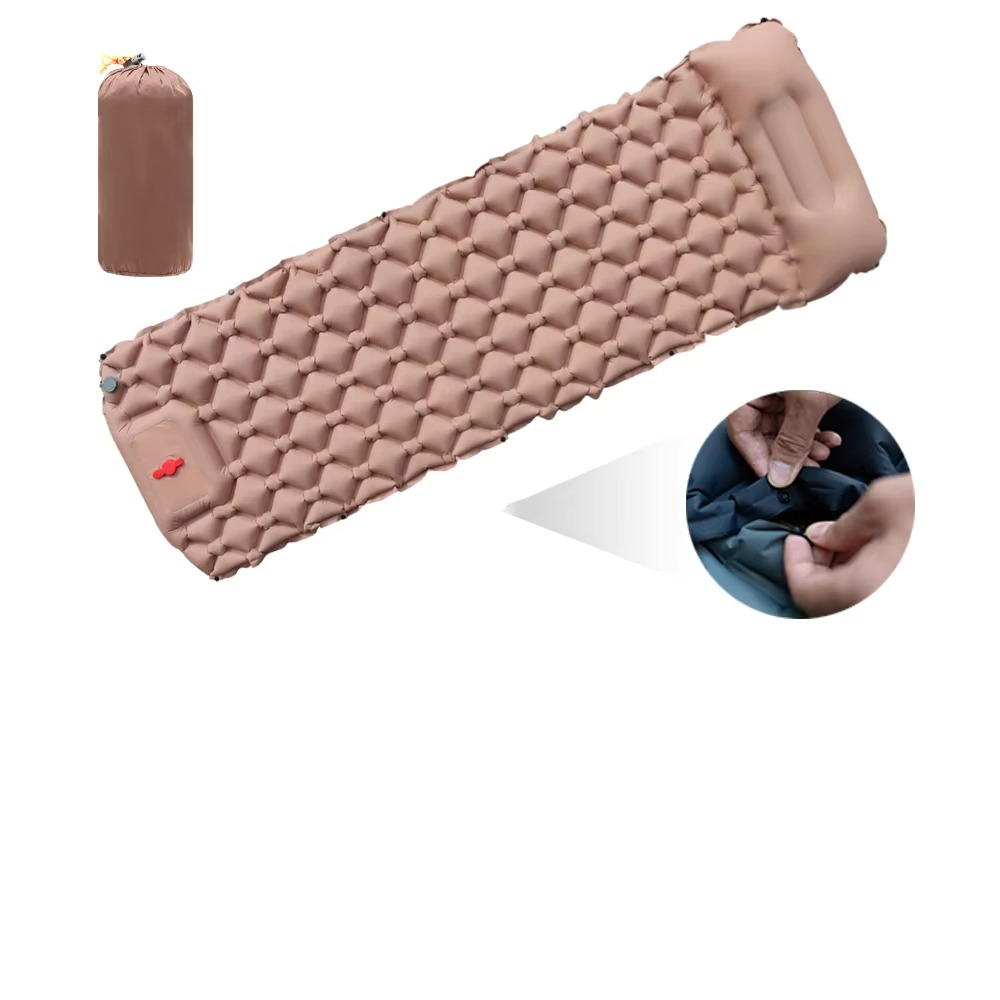 Norvo | Oppblåsbar Camping Sengematte med Innebygd Pute for Fotturer