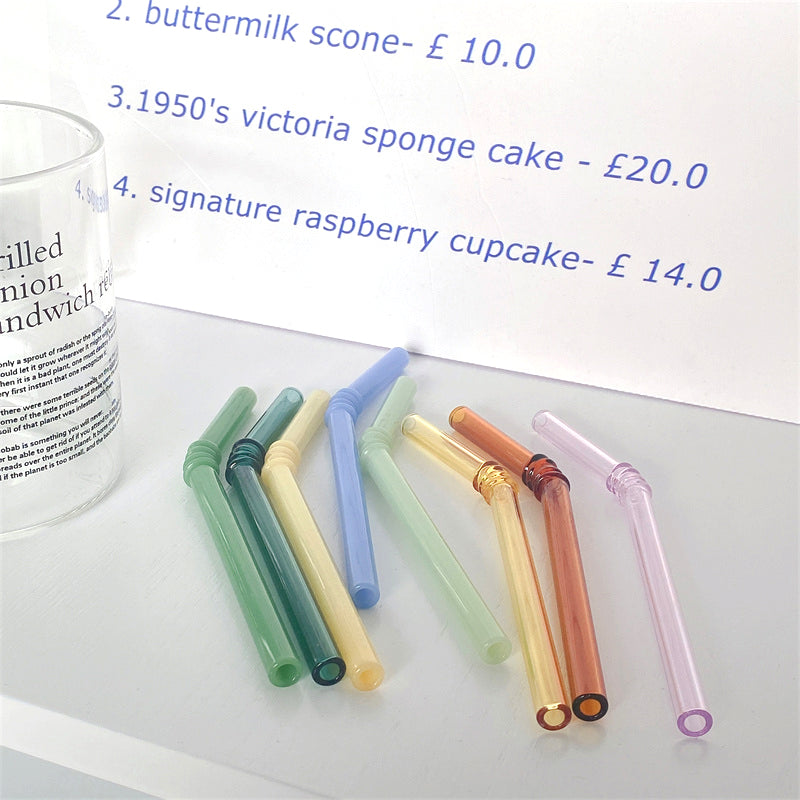 Norvo | Glass sugerør - Sett med 4