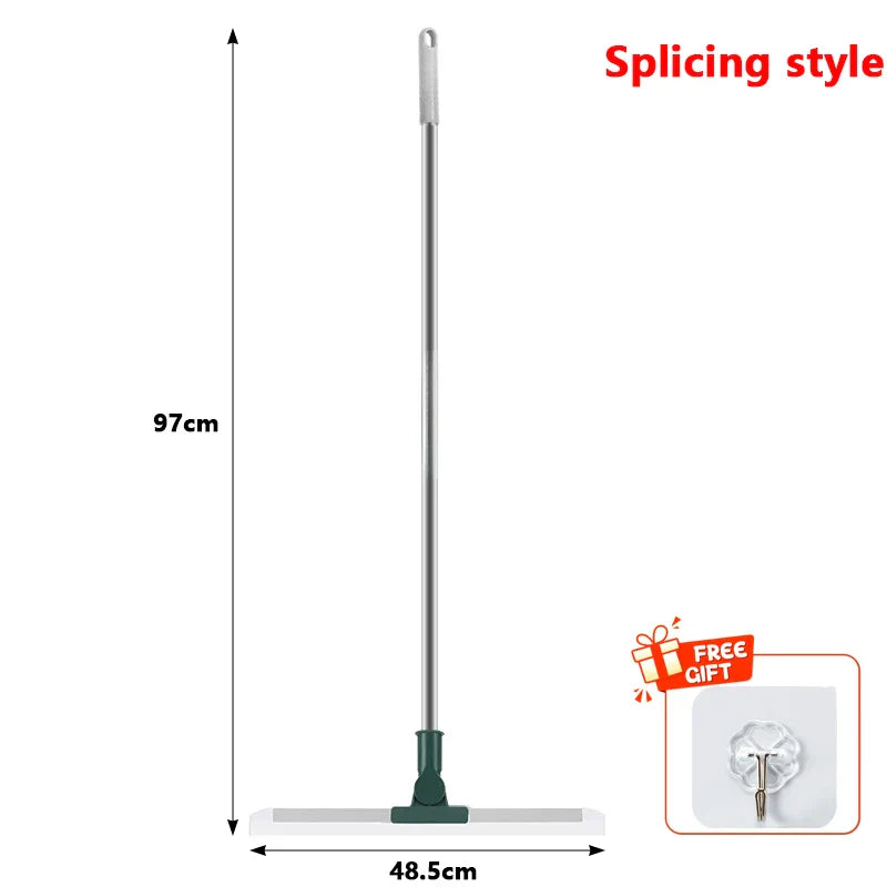 Norvo | Flexiva teleskopisk rengjøringsbørste med silikonleppe | 180° sving | For gulv, vinduer og bad