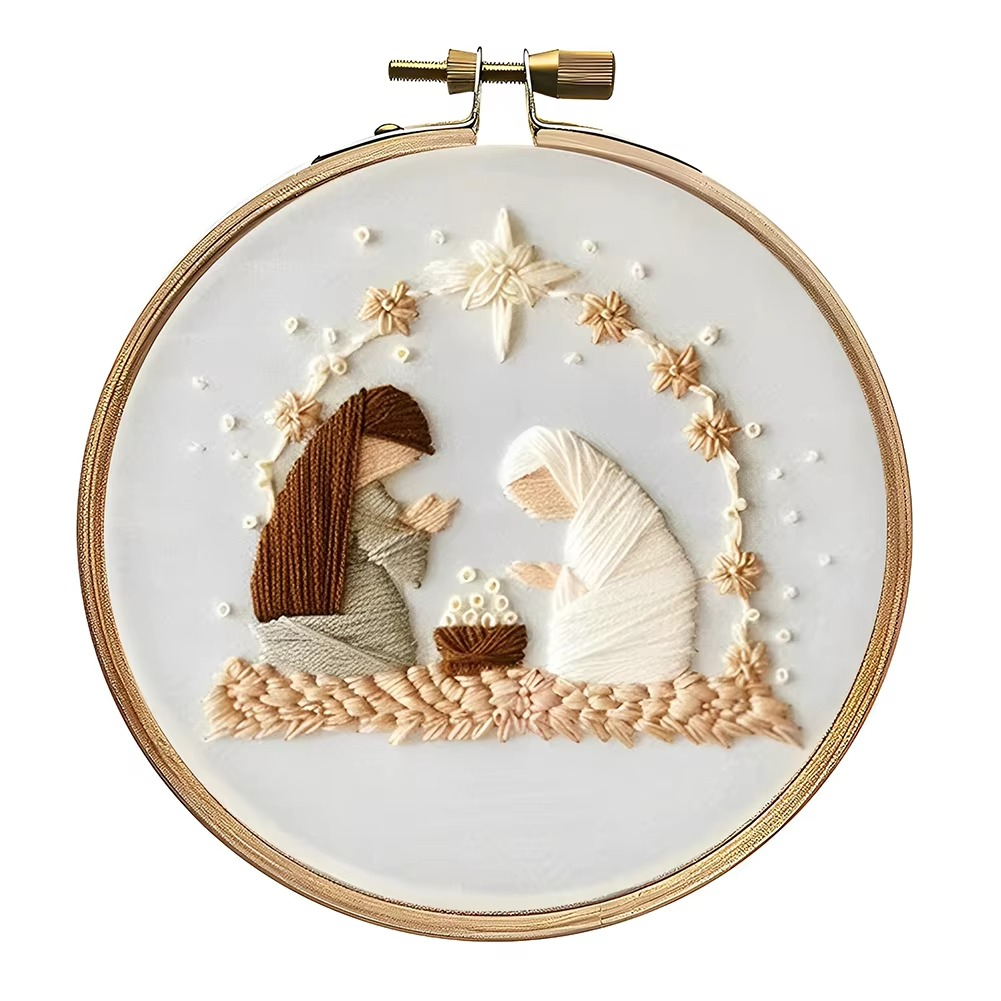 Norvo | Julebroderings startpakke, DIY korsstingsett med høytidsmønstre