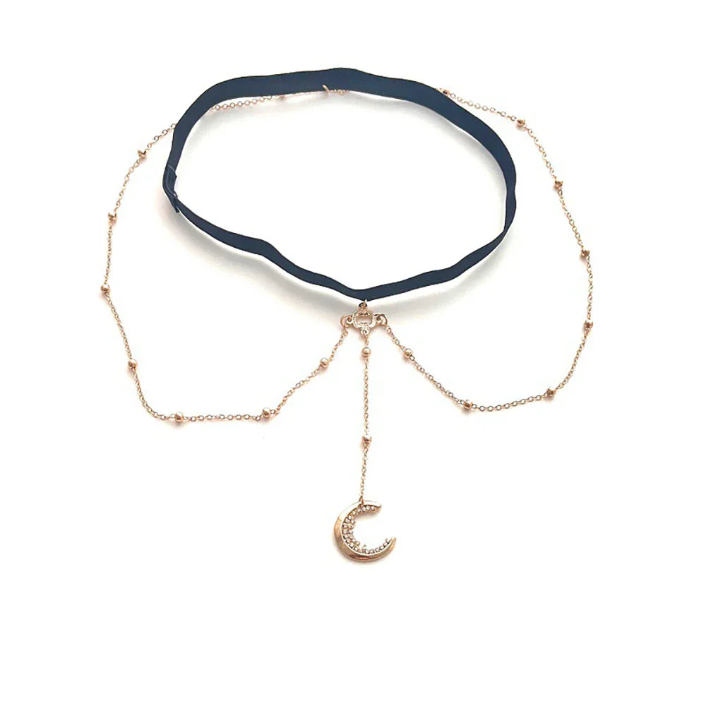 Norvo | Måne Charm Justerbar Elegant Rhinestone Smykker