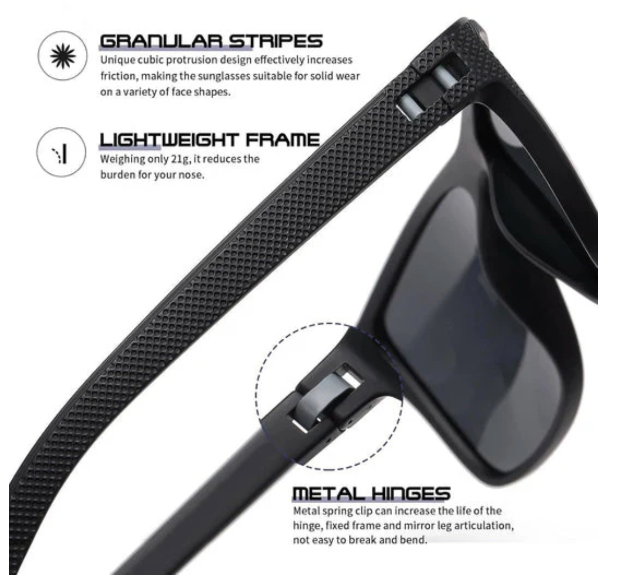 Norvo | ZichtZeker 3-delt sett polariserte solbriller – UV400 beskyttelse & komfort