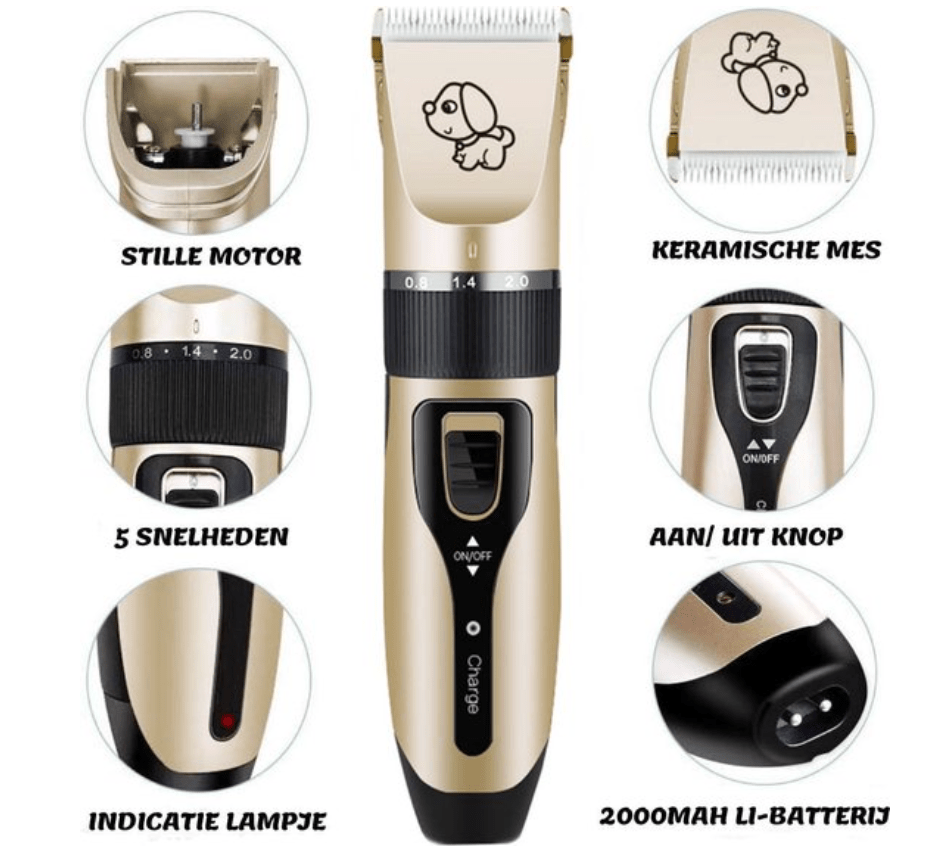 Norvo | PETTS GROOMER – Profesjonell hundetrimmer med børste og 5 hastigheter