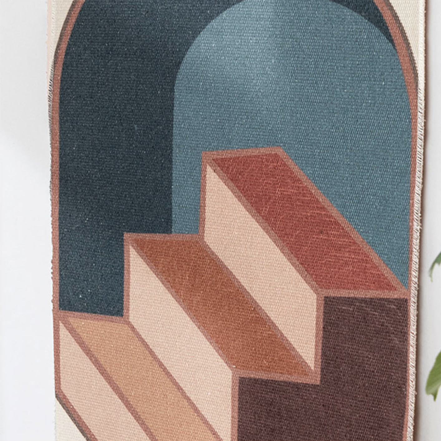 Norvo | Håndvevd bomull veggteppe med geometrisk mønster