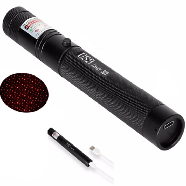 Norvo | Zelara-Power Laser Pointer 303 - Oppladbar Synlig USB Laser Pointer med Høy Effekt