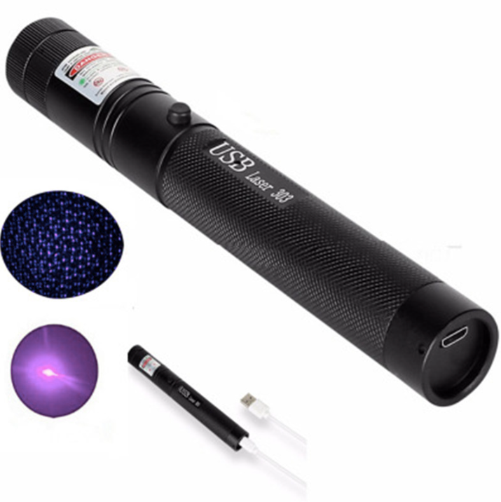 Norvo | Zelara-Power Laser Pointer 303 - Oppladbar Synlig USB Laser Pointer med Høy Effekt