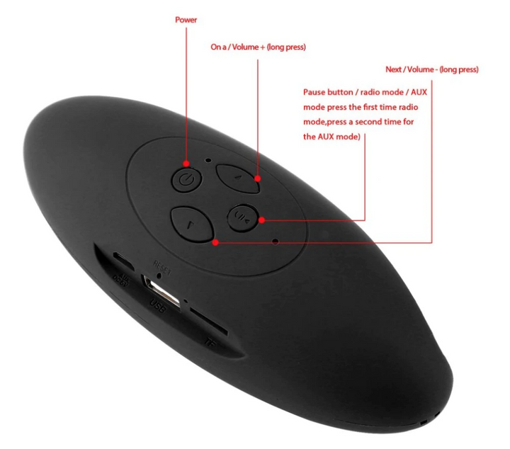 Norvo | Mini-Bluetooth Trådløst Super Bass Akustisk Lydsystem