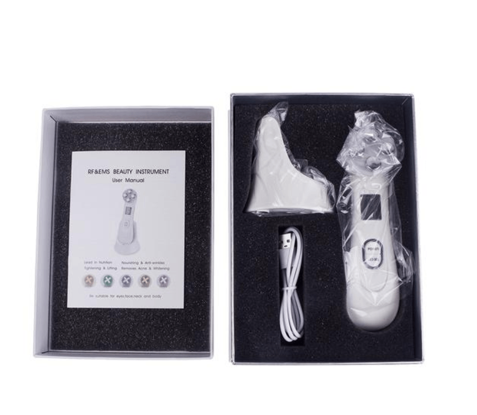 Norvo | 5 i 1 RF & EMS LED Photon Mesotherapy Elektroporisasjons Ansiktspleie Enhet