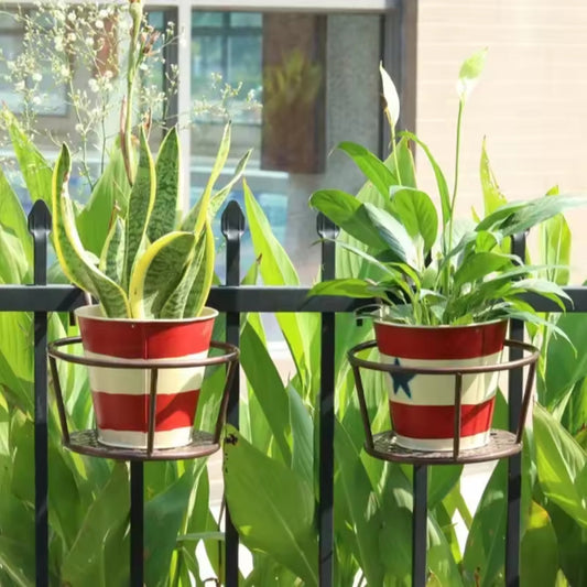 Norvo | 3Pc Over the Balcony Blomsterpotteholder Svart Nov