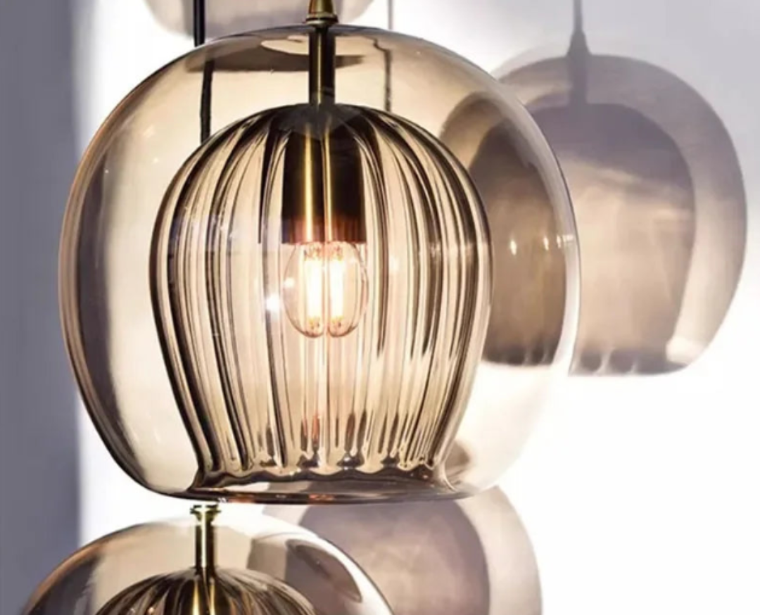 Norvo | TimberGlow - Moderne Glass Pendellampe