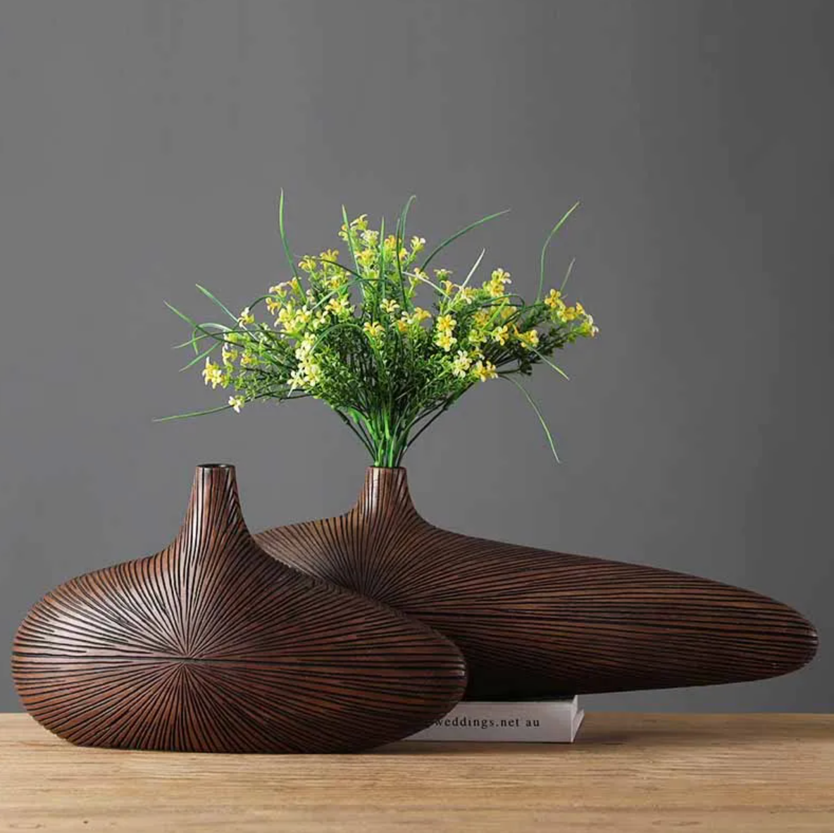 Norvo | ClayAura Sahara Skulpturert Vase | Håndlaget | Moderne Dekor for Hjem | Elegant Design