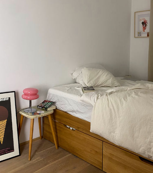 Norvo | LueurRose – Retro Bordlampe med Dimbar LED og USB